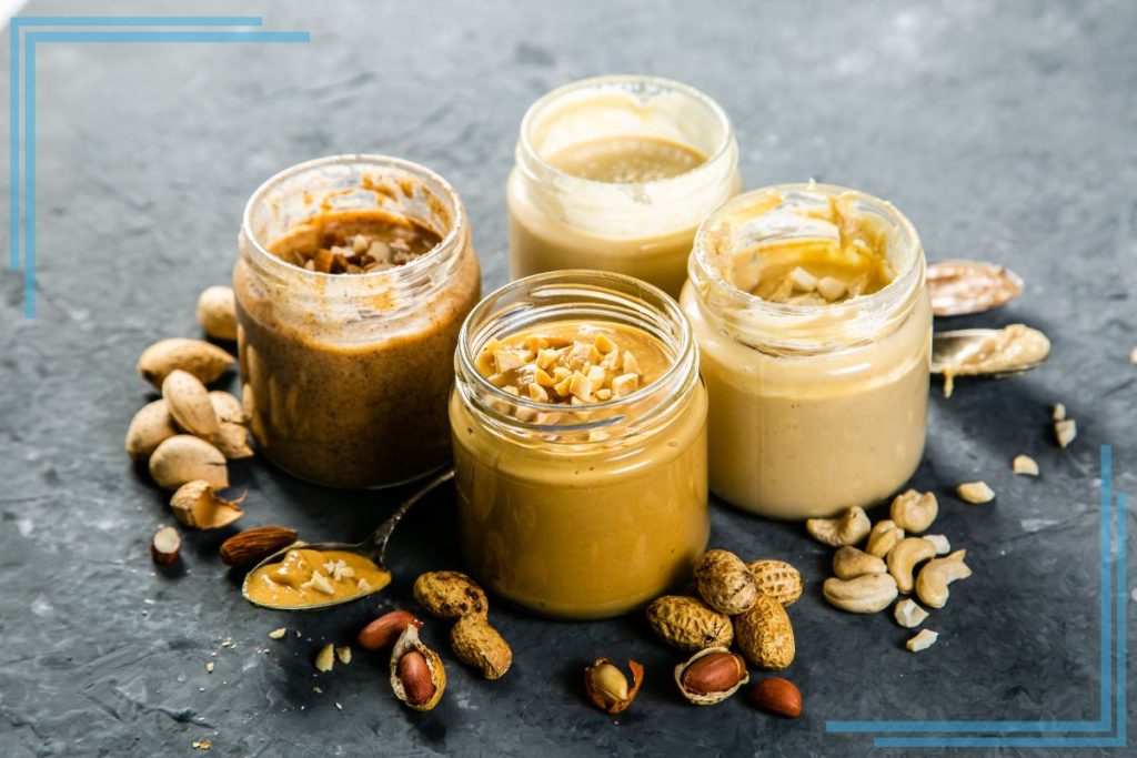 4 jars of nut butter.