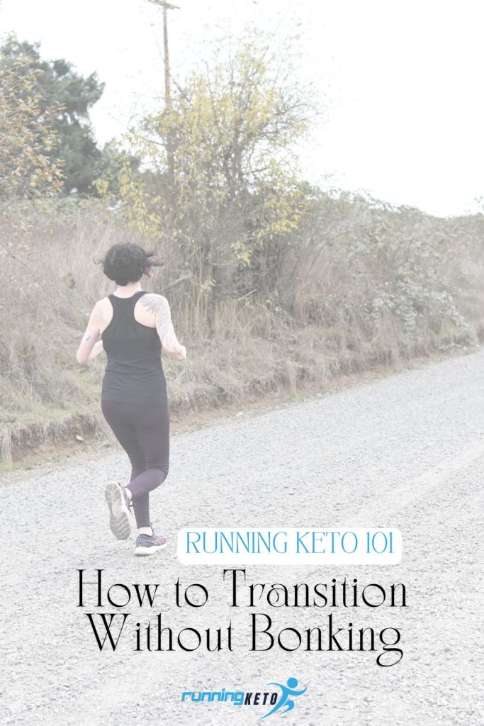 Woman running down a gravel road.